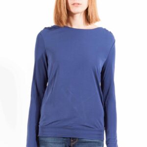 GANT T-SHIRT MANICHE LUNGHE DONNA BLU