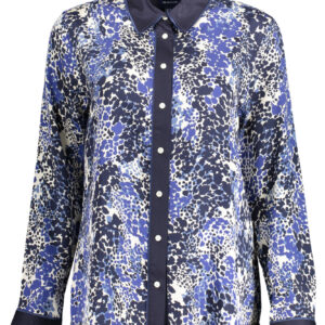 GANT CAMICIA MANICHE LUNGHE DONNA BLU
