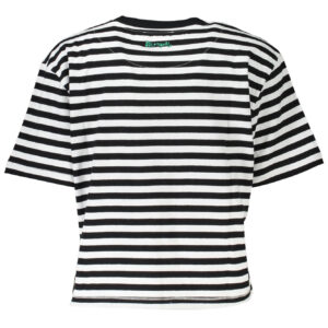 DESIGUAL T-SHIRT MANICHE CORTE DONNA NERO