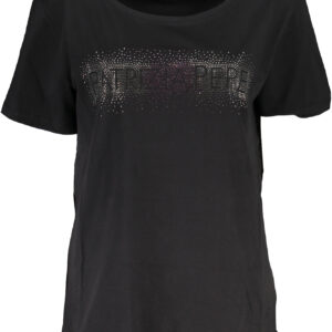 PATRIZIA PEPE T-SHIRT MANICHE CORTE DONNA NERO