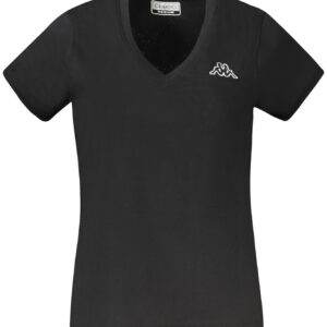 KAPPA T-SHIRT MANICHE CORTE DONNA NERO
