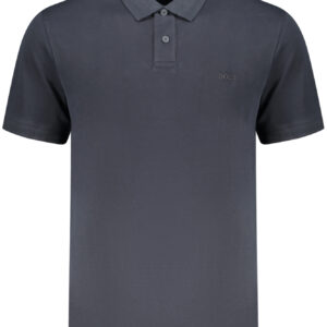 BOSS POLO MANICHE CORTE UOMO BLU