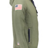 U.S. POLO FELPA CON ZIP UOMO VERDE