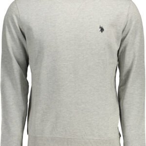 U.S. POLO FELPA SENZA ZIP UOMO GRIGIO