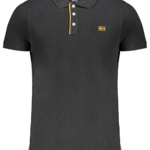 NORWAY 1963 POLO MANICHE CORTE UOMO NERO