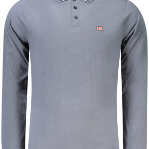 NORWAY 1963 POLO MANICHE LUNGHE UOMO GRIGIO