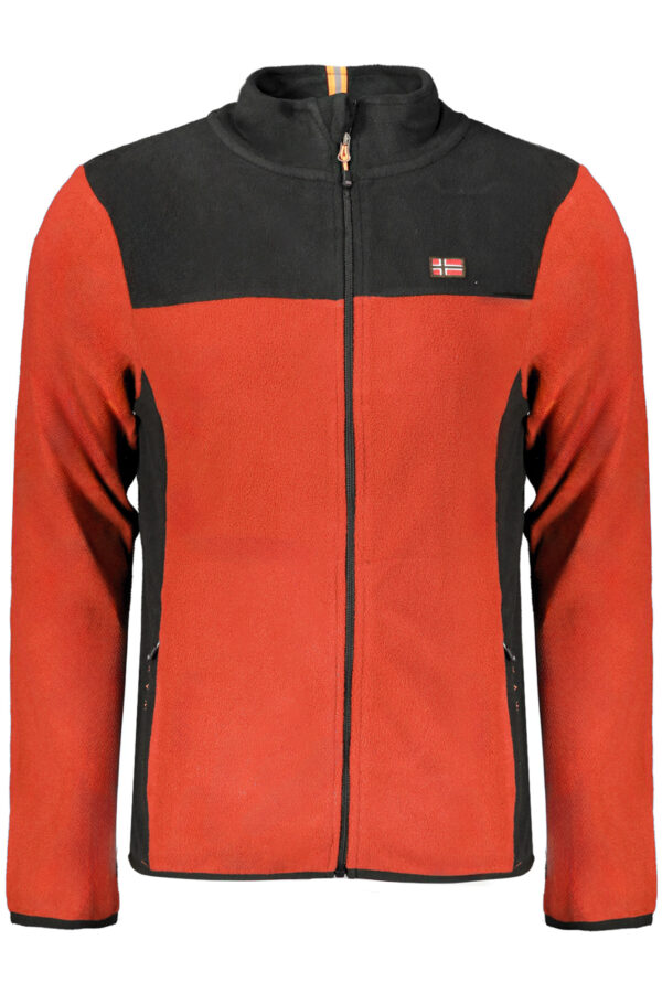 NORWAY 1963 FELPA CON ZIP UOMO ROSSO