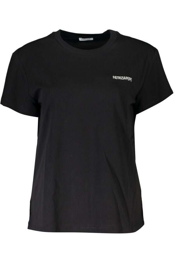 PATRIZIA PEPE T-SHIRT MANICHE CORTE DONNA NERO