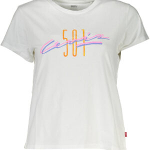 LEVI'S T-SHIRT MANICHE CORTE DONNA BIANCO