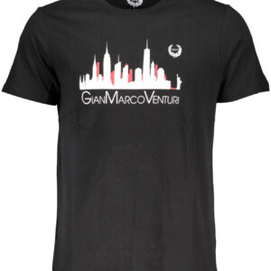GIAN MARCO VENTURI T-SHIRT MANICHE CORTE UOMO NERO