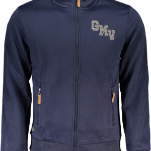 GIAN MARCO VENTURI FELPA CON ZIP UOMO BLU