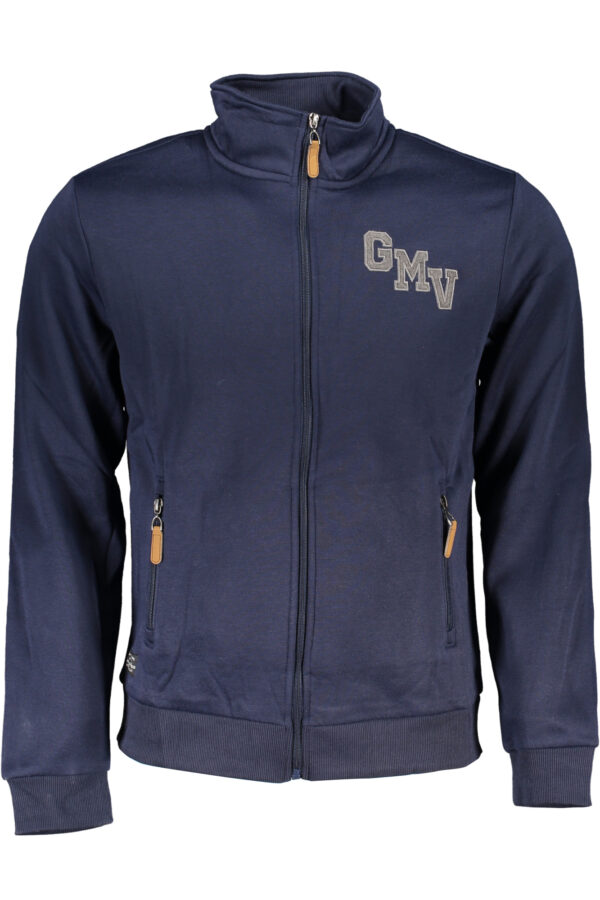 GIAN MARCO VENTURI FELPA CON ZIP UOMO BLU