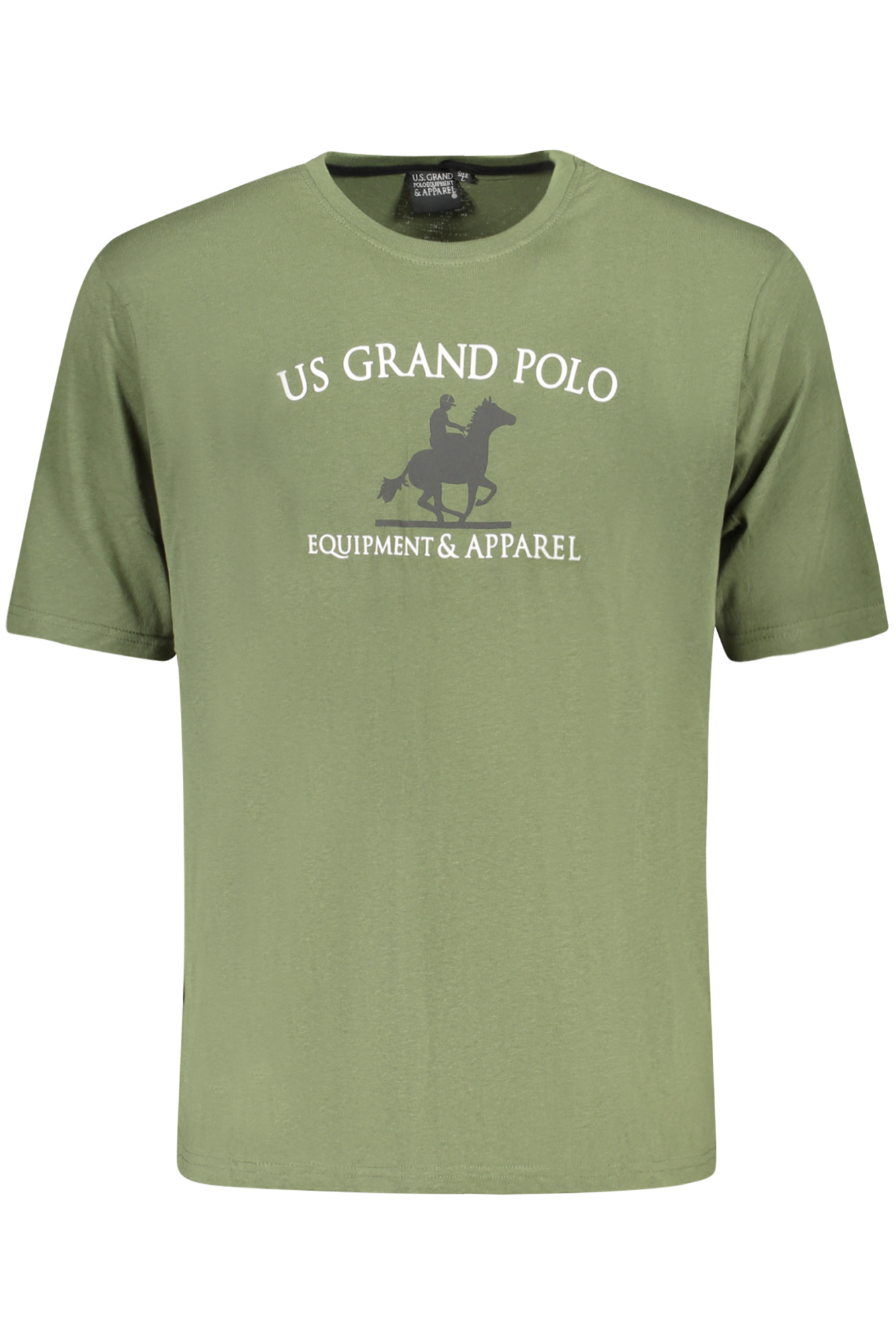 U.S. GRAND POLO T-SHIRT MANICHE CORTE UOMO VERDE