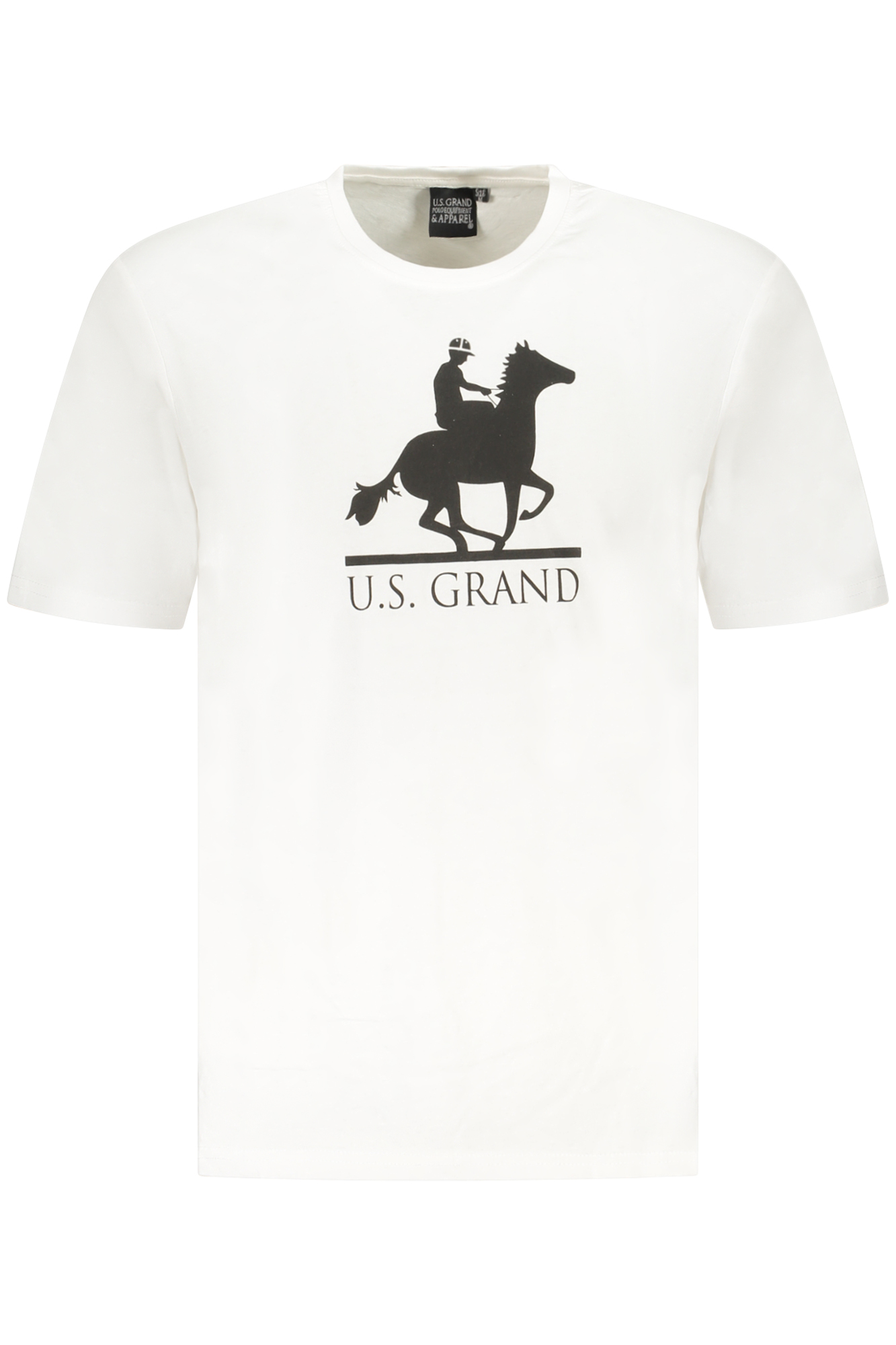 U.S. GRAND POLO T-SHIRT MANICHE CORTE UOMO BIANCO
