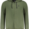 U.S. GRAND POLO FELPA CON ZIP UOMO VERDE