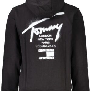 TOMMY HILFIGER FELPA CON ZIP UOMO NERO