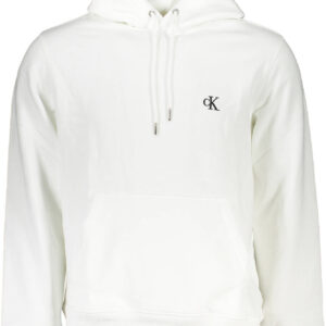 CALVIN KLEIN FELPA SENZA ZIP UOMO BIANCO
