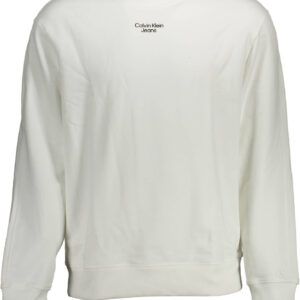 CALVIN KLEIN FELPA SENZA ZIP UOMO BIANCO