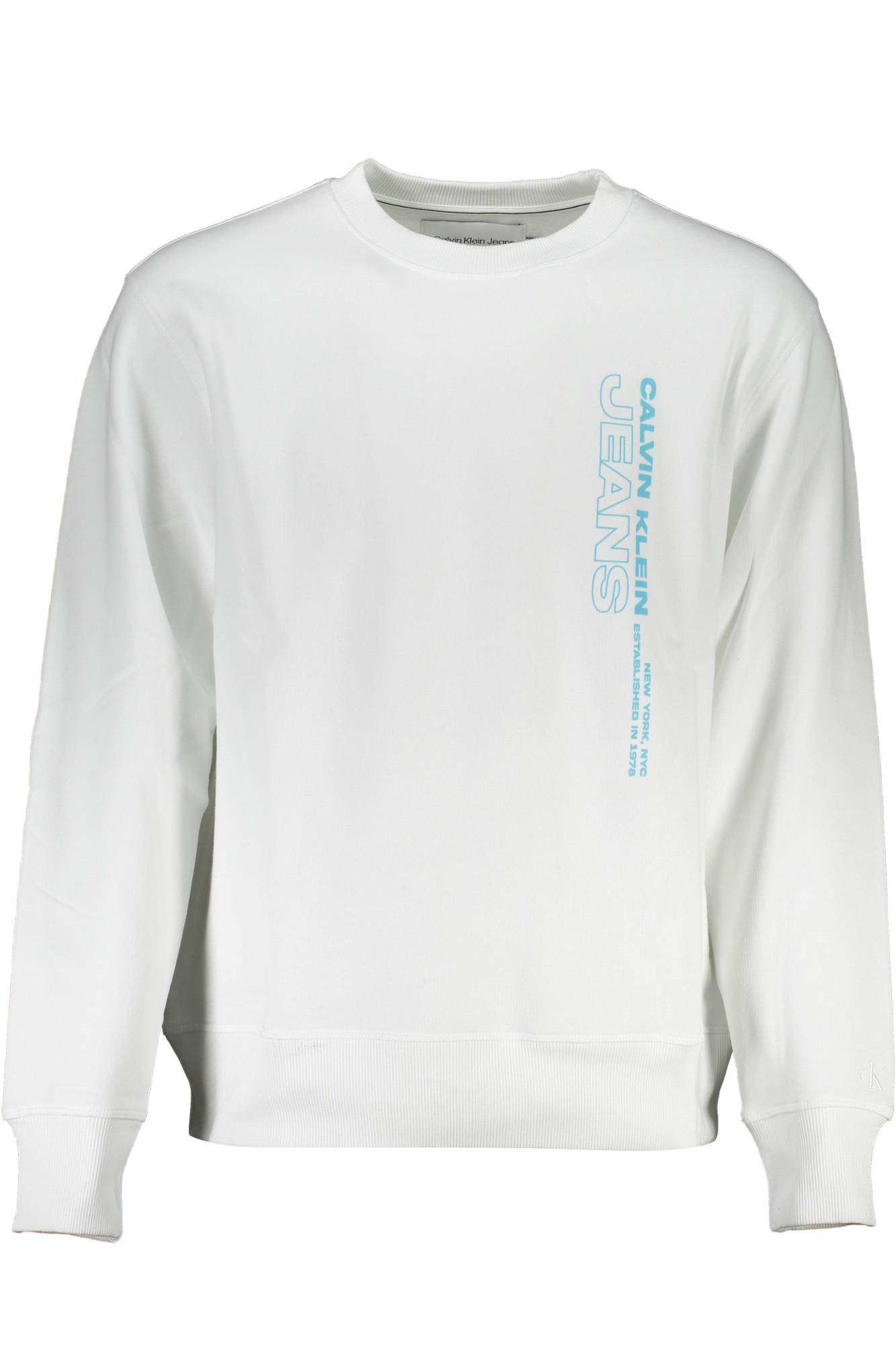 CALVIN KLEIN FELPA SENZA ZIP UOMO BIANCO