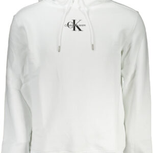 CALVIN KLEIN FELPA SENZA ZIP UOMO BIANCO