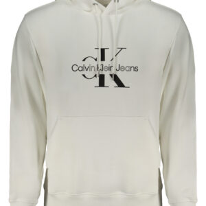 CALVIN KLEIN FELPA SENZA ZIP UOMO BIANCO