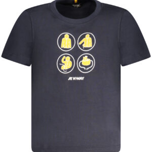 K-WAY T-SHIRT MANICHE CORTE BAMBINO BLU