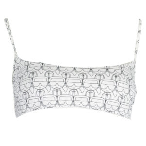 KARL LAGERFELD BEACHWEAR COSTUME PARTE SOPRA DONNA BIANCO