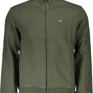 NAPAPIJRI FELPA CON ZIP UOMO VERDE