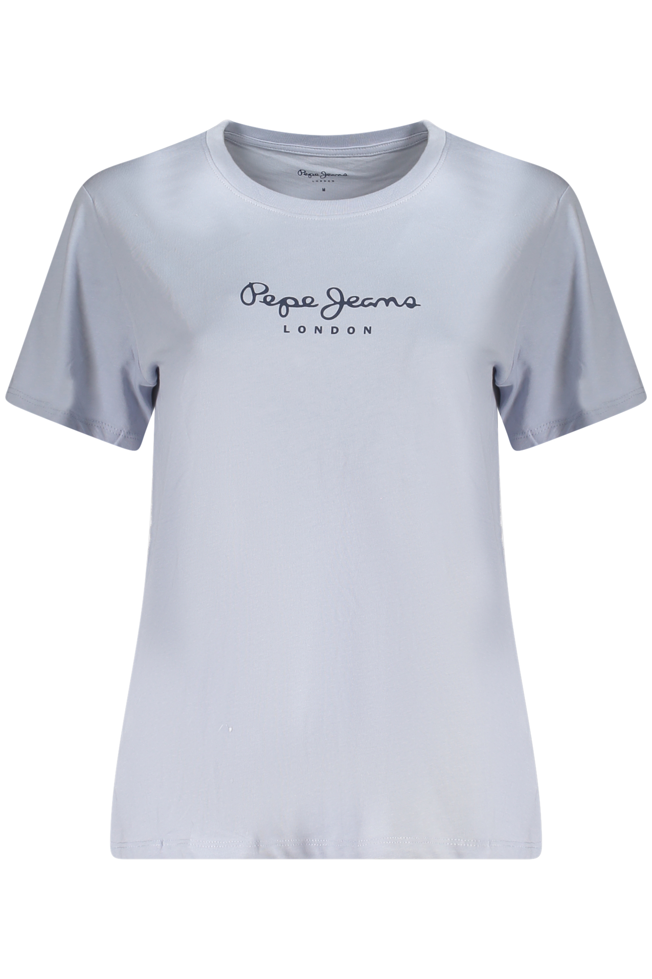 PEPE JEANS T-SHIRT MANICHE CORTE DONNA AZZURRO