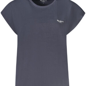 PEPE JEANS T-SHIRT MANICHE CORTE DONNA BLU