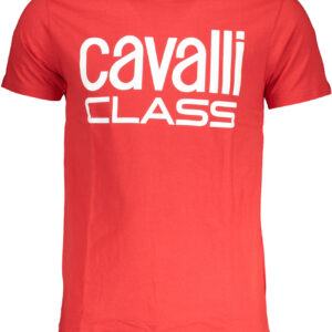 CAVALLI CLASS T-SHIRT MANICHE CORTE UOMO ROSSO