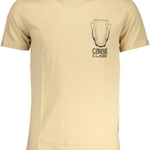 CAVALLI CLASS T-SHIRT MANICHE CORTE UOMO BEIGE