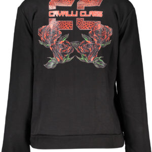 CAVALLI CLASS FELPA CON ZIP DONNA NERO