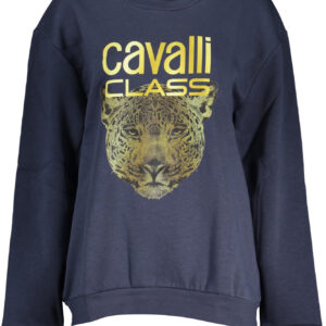 CAVALLI CLASS FELPA SENZA ZIP DONNA BLU