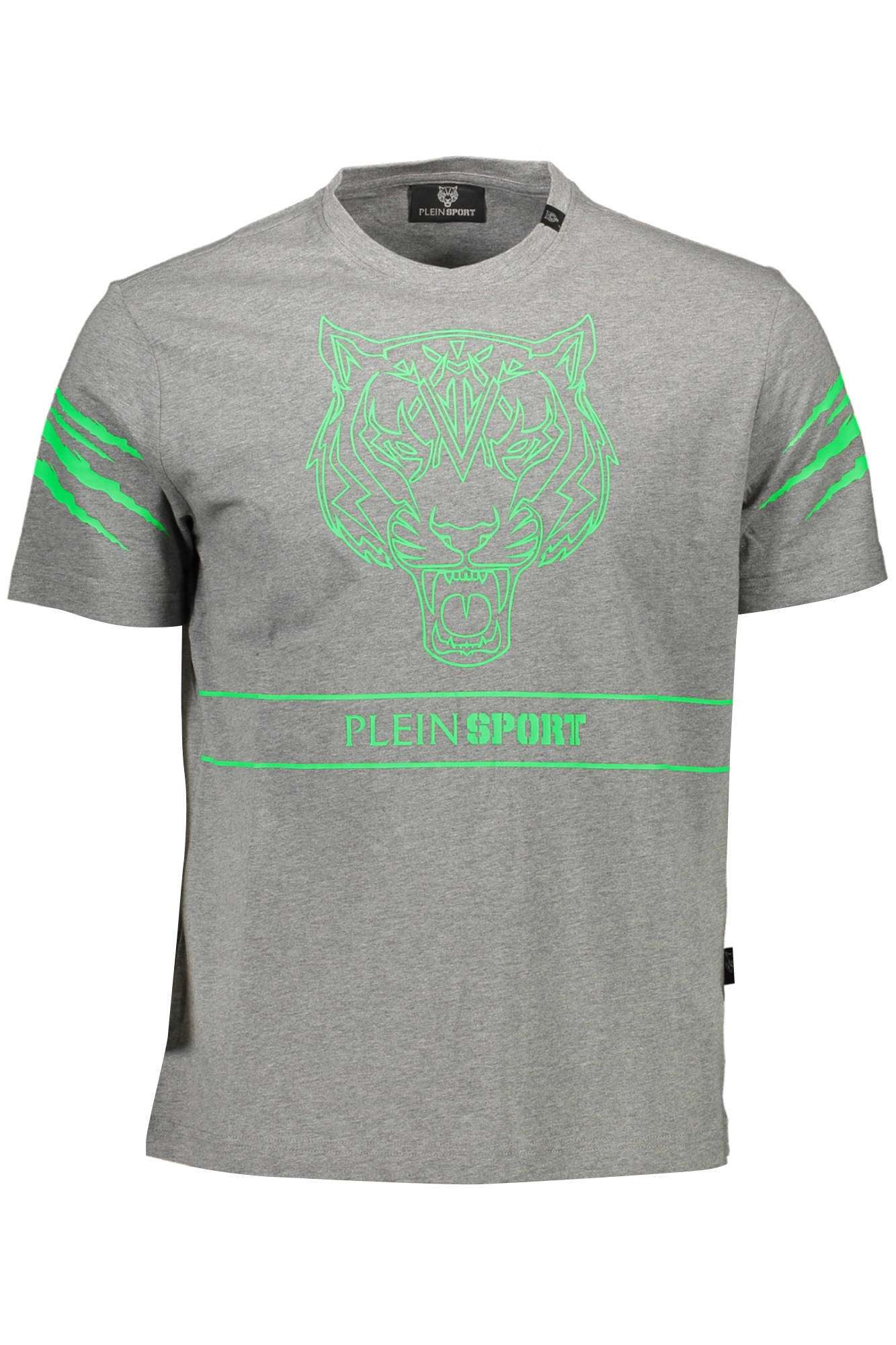 PLEIN SPORT T-SHIRT MANICHE CORTE UOMO GRIGIO