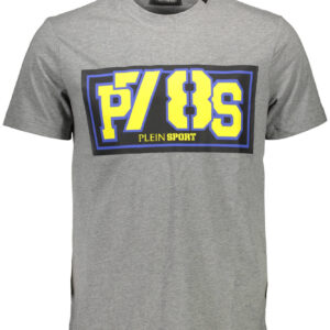 PLEIN SPORT T-SHIRT MANICHE CORTE UOMO GRIGIO