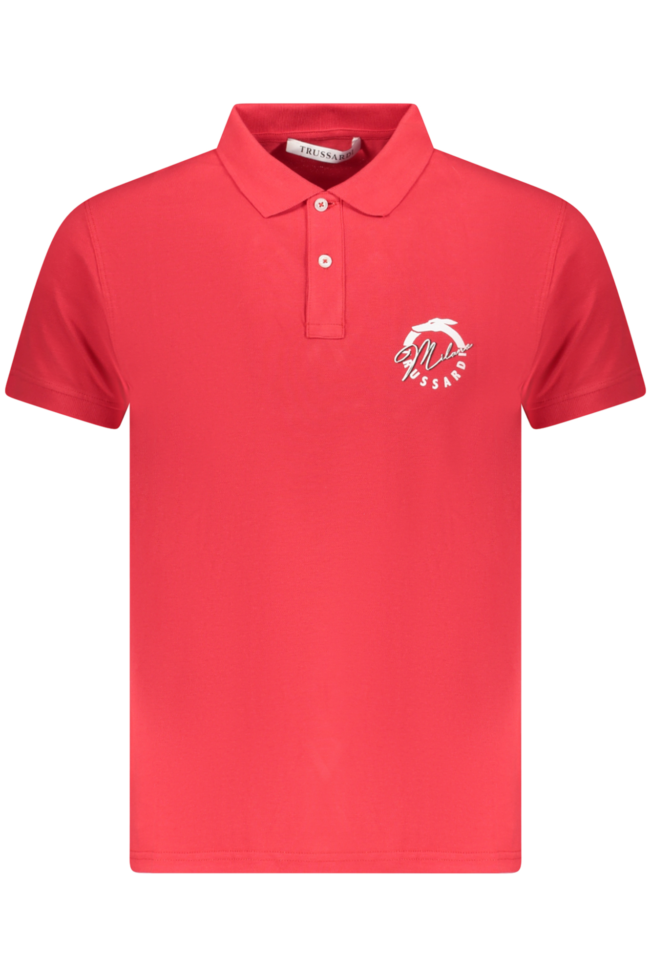 TRUSSARDI POLO MANICHE CORTE UOMO ROSSO