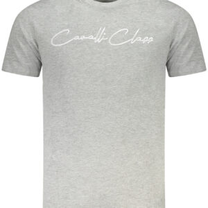 CAVALLI CLASS T-SHIRT MANICHE CORTE UOMO GRIGIO