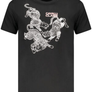 CAVALLI CLASS T-SHIRT MANICHE CORTE UOMO NERO
