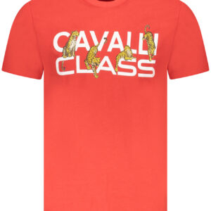 CAVALLI CLASS T-SHIRT MANICHE CORTE UOMO ROSSO