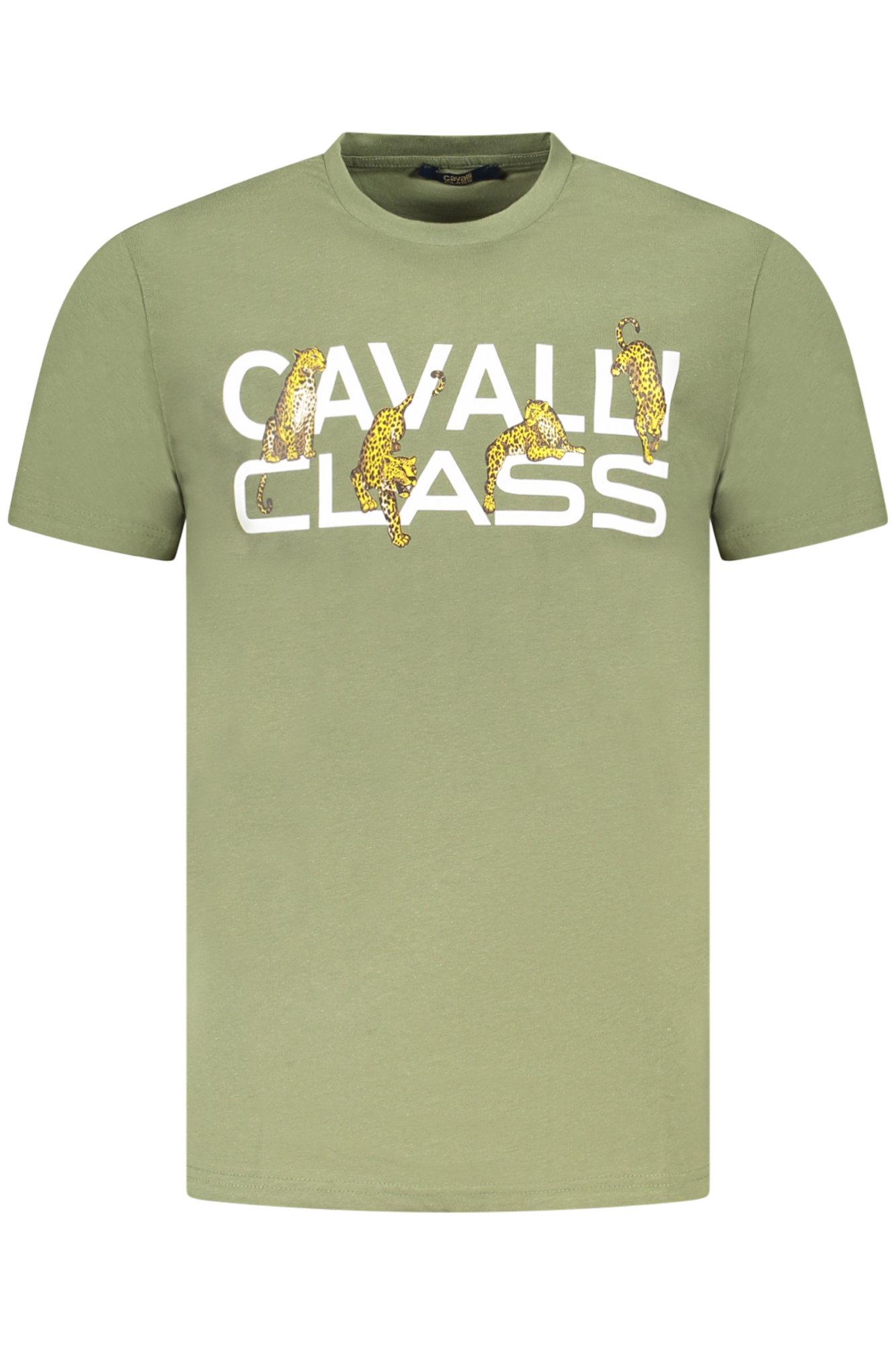 CAVALLI CLASS T-SHIRT MANICHE CORTE UOMO VERDE