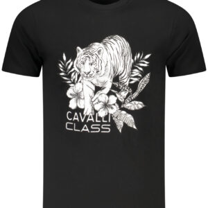 CAVALLI CLASS T-SHIRT MANICHE CORTE UOMO NERO