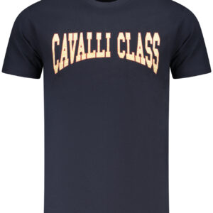 CAVALLI CLASS T-SHIRT MANICHE CORTE UOMO BLU
