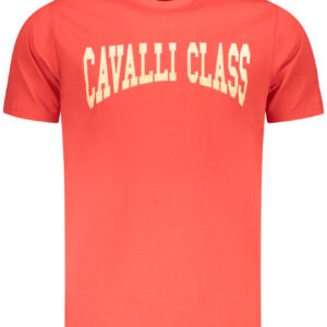 CAVALLI CLASS T-SHIRT MANICHE CORTE UOMO ROSSO
