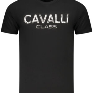 CAVALLI CLASS T-SHIRT MANICHE CORTE UOMO NERO