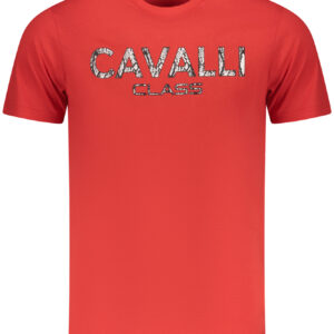 CAVALLI CLASS T-SHIRT MANICHE CORTE UOMO ROSSO
