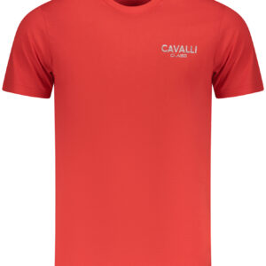 CAVALLI CLASS T-SHIRT MANICHE CORTE UOMO ROSSO