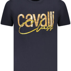 CAVALLI CLASS T-SHIRT MANICHE CORTE UOMO BLU