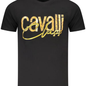 CAVALLI CLASS T-SHIRT MANICHE CORTE UOMO NERO