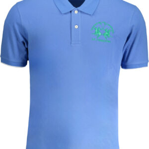 LA MARTINA POLO MANICHE CORTE UOMO AZZURRO